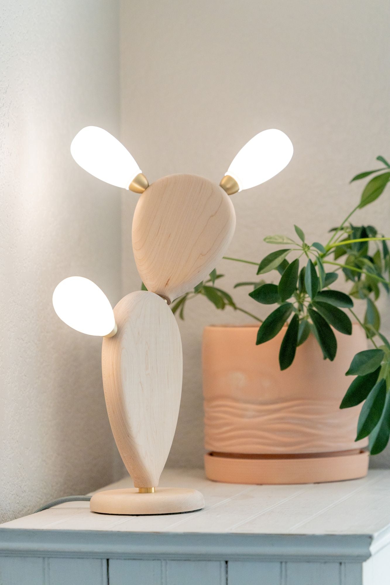 Sedona Table Lamp: Hard Maple, Slate